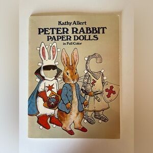 Vintage Peter Rabbit Paper Dolls in Full Color by Kathy Allert (1982) uncut
